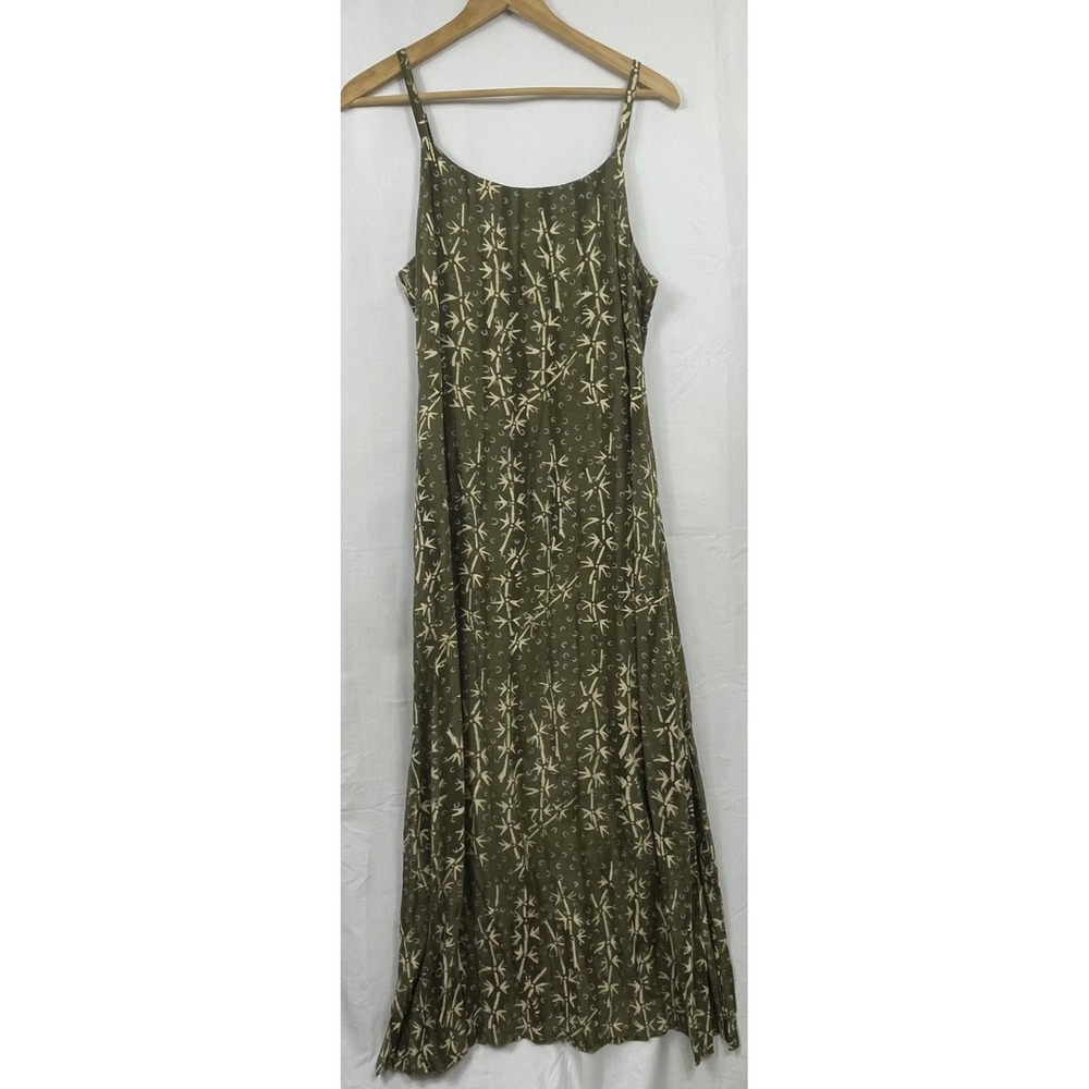 Faraway‎ Maxi Dress Boho Indie Festival Green Spaghetti Strap Size M